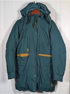 Vintage Eddie Bauer Jacket Mens Size Large Green Gore Tex Goose Down Outdoor 90s